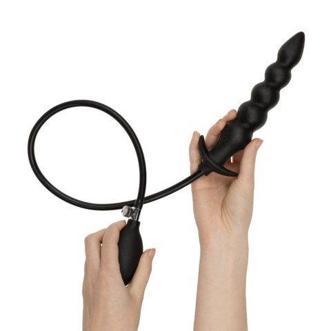 Anal Collection - Inflatable Anal Plug with Pump 20 cm - Black