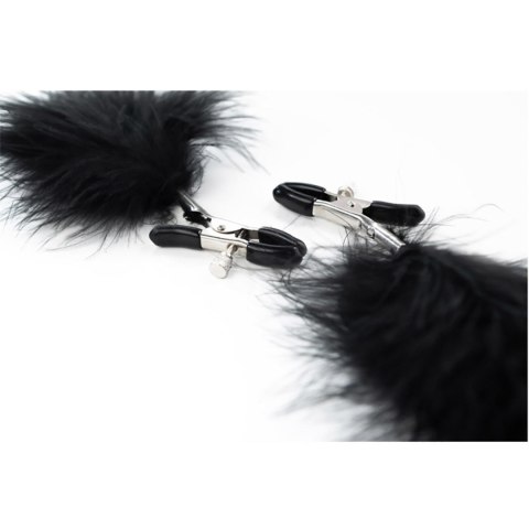 Feather nipple clamps with adjustable
pressure, and soft comfortable pads