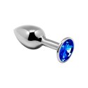 Mini Metal Butt Plug M blue