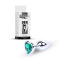 Plug-Jewellery Silver Heart PLUG- Green