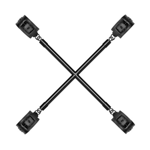 Bedroom Fantasies - Hog Tie Cross Bar
With Cuffs Black