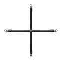 Bedroom Fantasies - Hog Tie Cross Bar
With Cuffs Black