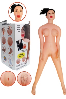 Lalka miłości, wykonana z realistycznych materiałów- ANGELINA 3D - Vibrating
