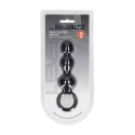 Beaded Silicone Anal Probe with Loop - Black