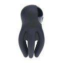 Digital Vibrating Silicone Penis Head Stimulator with Tentacles - Black