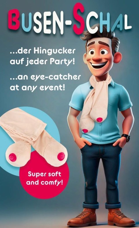 Scarf with two boobs