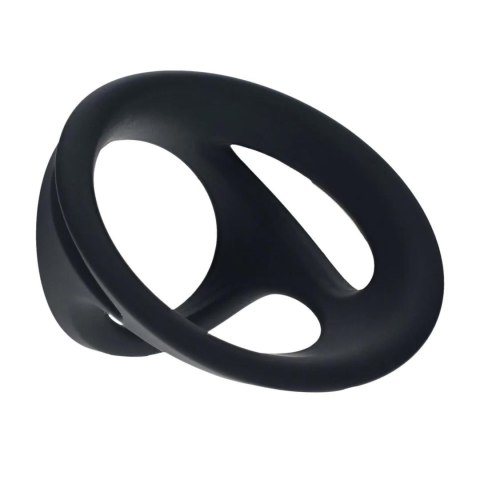 Silicone Cock and Ball Ring Set of 4 - Black