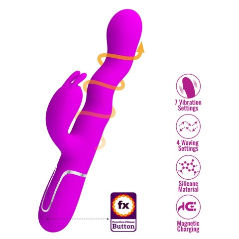 Pretty Love Laursen Purple Waving & Vibrating Rabbit Vibrator