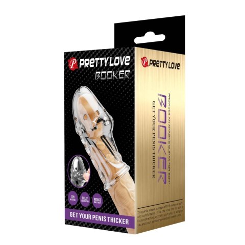 Pretty Love Penis Sleeve - Booker (Clear)
