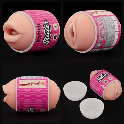 Slider Double-Ended Masturbator Mouth and Vagina