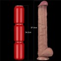 14.5'' Dual Layered Bendable Silicone Cock XXL(Flesh)