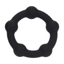 Beaded Silicone Cockring - S - 30mm - Black