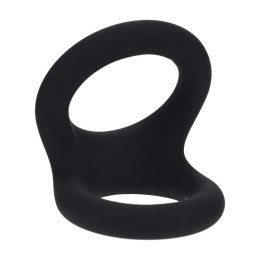 Double O Silicone Cockring - M - Black