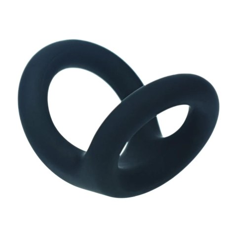 Double O Silicone Cockring - M - Black