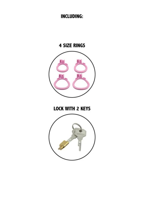 Penis Prison Cock Cage X-Short Pink