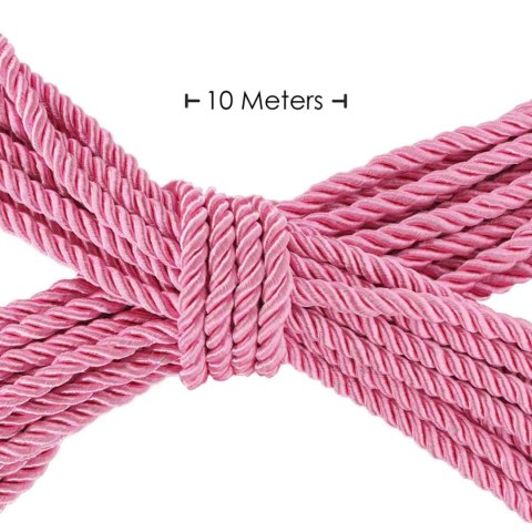 Polyester Bondage Rope - 32.8 ft / 10 m - Pink