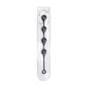 Silicone Waterdrop Anal Balls - XL - 50mm - Black