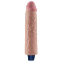 9.5" REAL SOFTEE Rechargeable TPE Vibrating Dildo(Flesh)