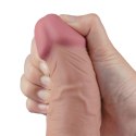 9.5" REAL SOFTEE Rechargeable TPE Vibrating Dildo(Flesh)