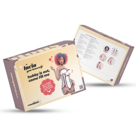 CRUSHIOUS LUCIA THE HOUSEWIFE EBONY INFLATABLE DOLL