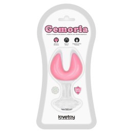 Gemoria Silicone Butt Plug - Dual Crescent (Glow-In-The-Dark)