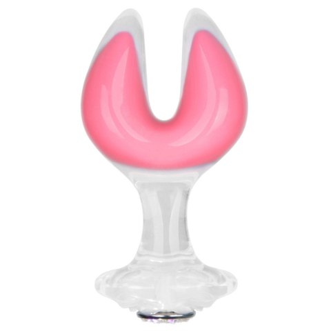 Gemoria Silicone Butt Plug - Dual Crescent (Glow-In-The-Dark)