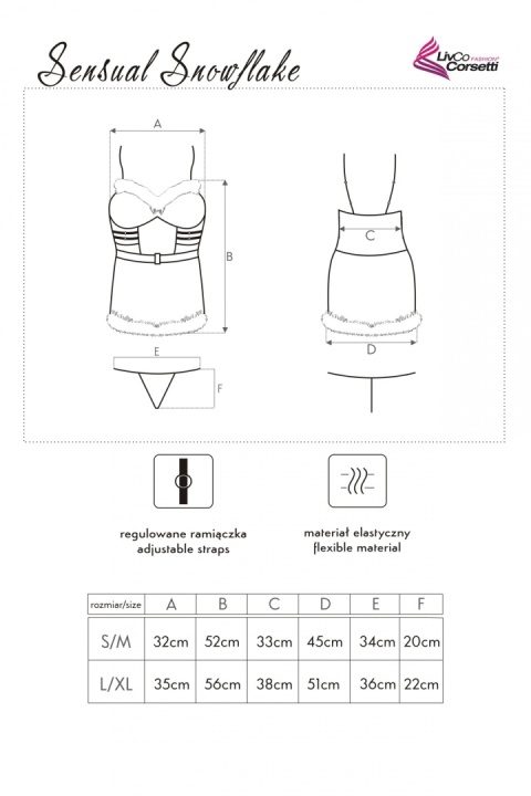Mikołajka Sensual Snowflake L/XL