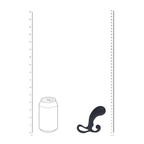 Bulb with Loop Silicone Prostate Massager - S - Black