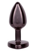 Diamond Heart Plug Small Black