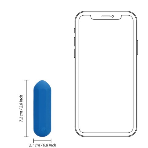 Hexagon Shaped Bullet Vibrator - Jetset Blue