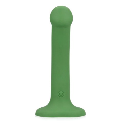Non-Phallic Vibrating Dildo - Small - Forest Green