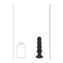 Quad Rattle Liquid Silicone Anal Plug - XL - Black