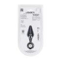 Silicone Anal Plug with Loop - S - Black