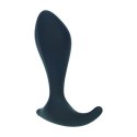 Single Ripple Silicone Prostate Massager - Black