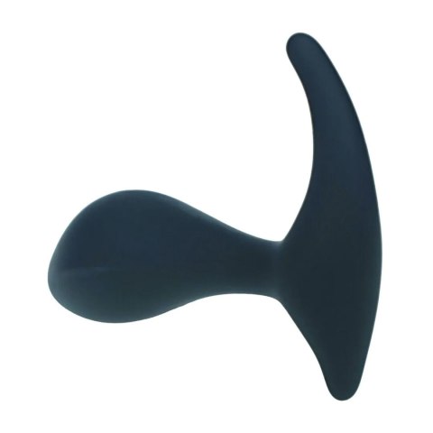 Single Ripple Silicone Prostate Massager - Black