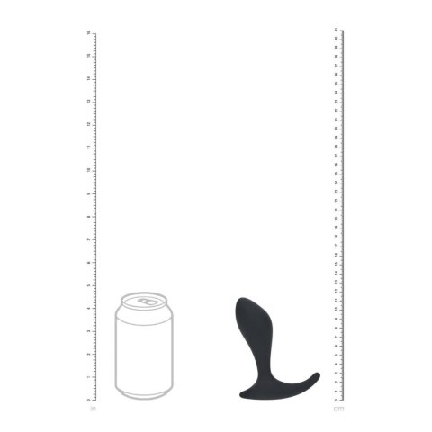 Single Ripple Silicone Prostate Massager - Black