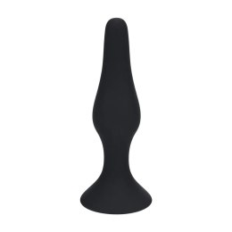 Slim Silicone Anal Plug - L - Black
