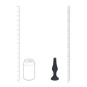 Slim Silicone Anal Plug - L - Black