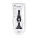 Slim Silicone Anal Plug - XL - Black