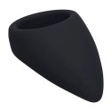 Teardrop Silicone Cockring - Black