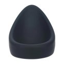 Teardrop Silicone Cockring - Black