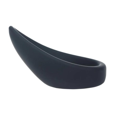 Teardrop Silicone Cockring - Black