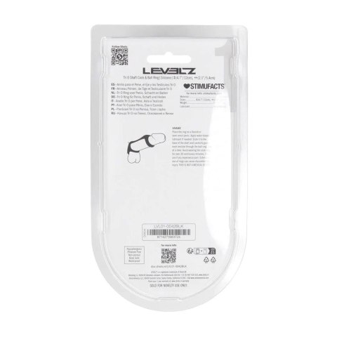 Tri O Silicone Shaft Cock and Ball Ring - Black