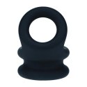 Wide Double O Silicone Cockring - S - Black