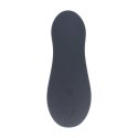 Dual Motor Remote Control Beaded Vibrating Liquid Silicone Prostate Stimulator - Black