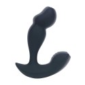 Dual Motor Remote Control Dual Motor Vibrating Liquid Silicone Prostate Stimulator - Black