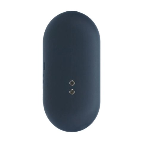 Hexagonal Vibrating Silicone Anal Plug - M - Black