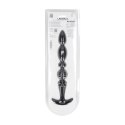 Multi Textured Silicone Flared Anal Probe - Black