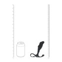 Rippled with Hard Loop Silicone Prostate Massager - L - Black