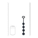 Round Silicone Anal Balls - S - 20mm - Black